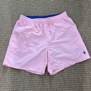 Men’s pink swim trunks by Polo